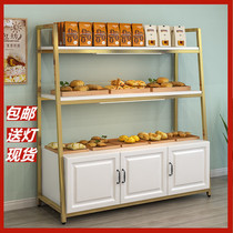 Cake shop bakery cabinet display cabinet pastry baking shelf biscuit cabinet multi-layer small snack bread rack display rack