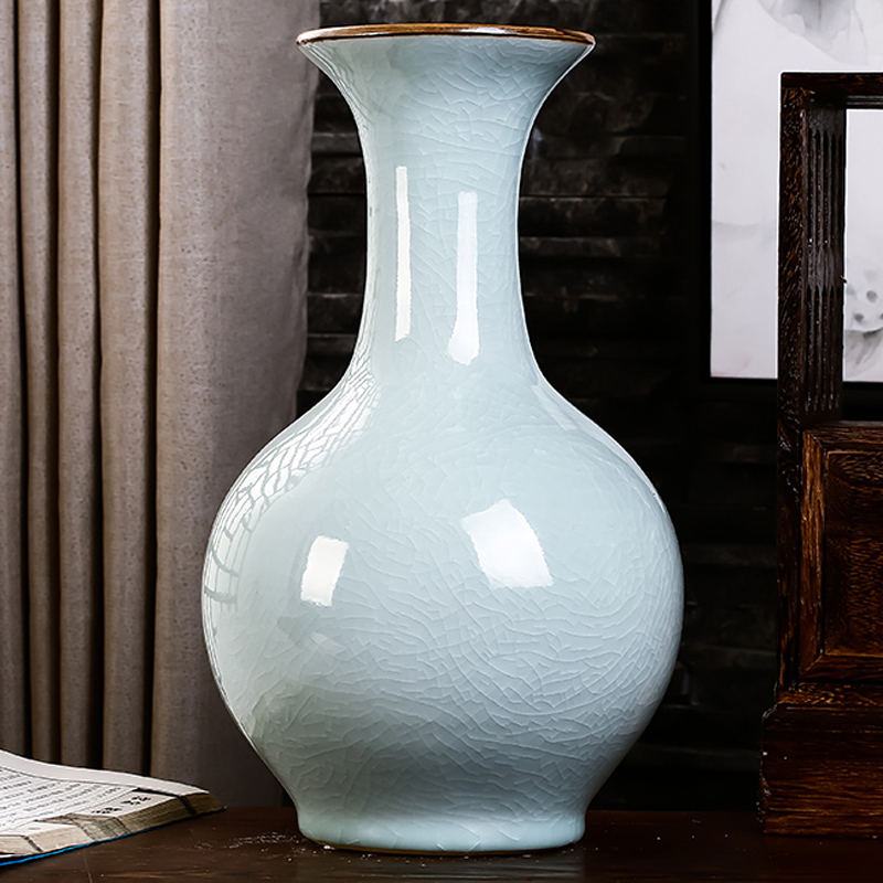 Jingdezhen ceramics vase white archaize crack of the sitting room TV ark, wine accessories furnishing articles household act the role ofing is tasted