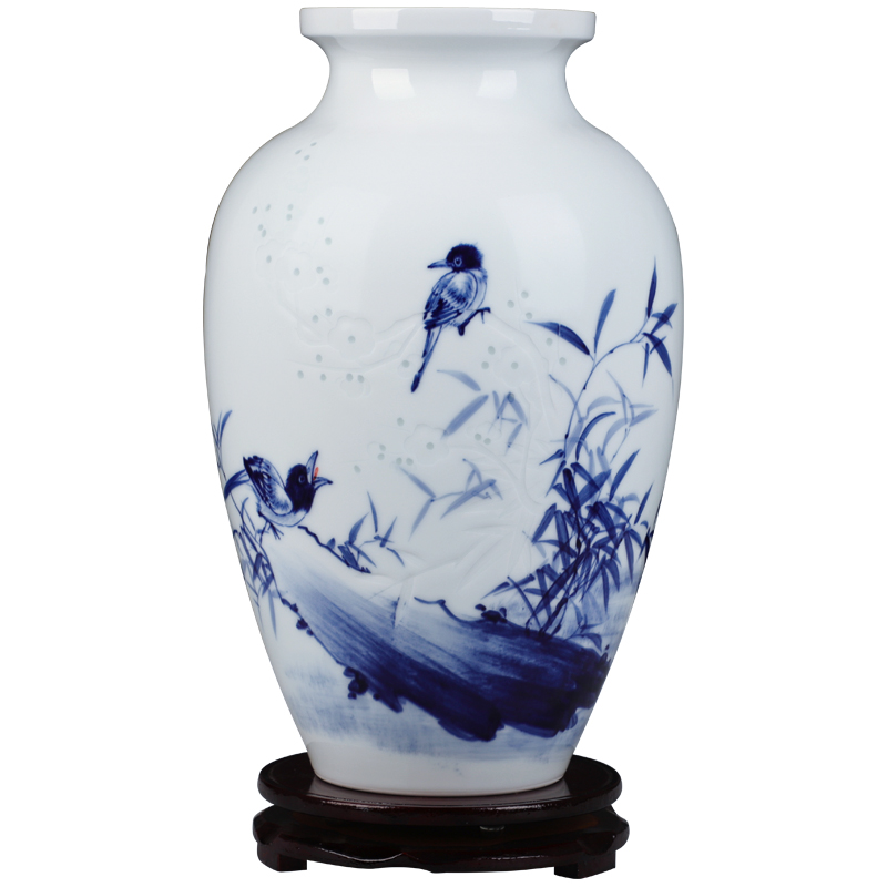 Jingdezhen ceramics hand - made thin body new sitting room of Chinese style household knife clay flower arranging, arts and crafts decorative furnishing articles