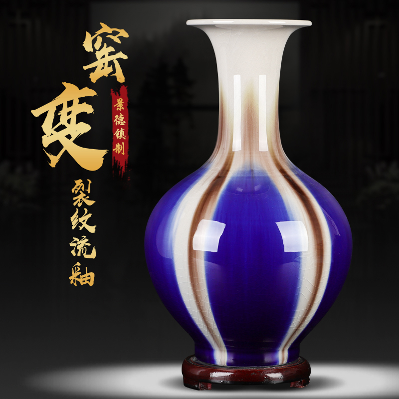 Modern creative up with jingdezhen ceramic vase sitting room place open piece of flower arrangement, wine cabinet mesa that occupy the home decoration