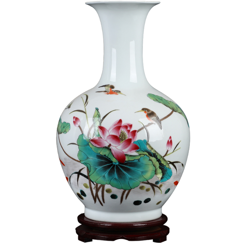 Dried flowers flower arrangement sitting room decoration ceramics vase white enamel porcelain of a large wine ark, adornment that occupy the home furnishing articles