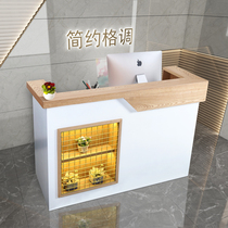 Clothing store cashier counter simple modern small shop beauty salon bar table milk tea shop front desk reception desk