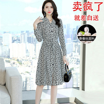 International big-name beautiful silk dress womens clothing 2022 new spring and summer mulberry silk acetate fabric high-end skirt