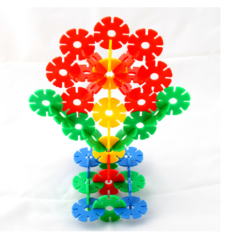 儿童拼插雪花片塑料积木 早教配对拼装大号加厚益智拼图乐高玩具