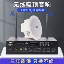 Wireless Bluetooth Suction Top Sound Wall Wall-mounted Wall Speaker Special Horn Indoor Shop Restaurant Supermarket Broadcast Intelligence