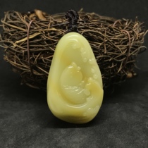 Qingtian stone seal door gold strip pendant bamboo leaves green light frozen gold dazzling gold jade jelly light frozen purple sandalwood