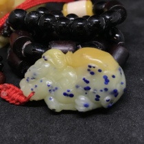 Green Fields Stone Seal Door Blue Star Leopard Pendant Purple Sandalwood Blue Flower Nail Seal Door Triple Color Gold Jade Jelly White Fruit Green