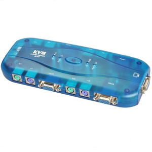 丰杰 FJ-K104 四口 自动 KVM切换器 一拖四 4