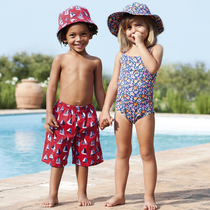 Summer boy beach pants baby pure cotton sports casual pants 70% swim pants baby shorts