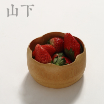 Bamboo lotus leaf bowl Dried fruit plate Handmade bamboo tea bowl Fruit plate Refreshment box Melon seed snack snack plate Storage bamboo bowl