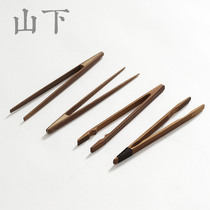 Handmade bamboo Kung Fu tea clip Tea ceremony accessories Old bamboo clip Handmade cup clip Pot cover Bamboo clip Multi-function tea ceremony clip