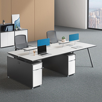 Staff office table and chair combination simple modern office furniture screen Station 2 4 6 staff computer desk