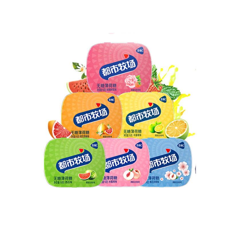 都市牧场无糖薄荷糖6件