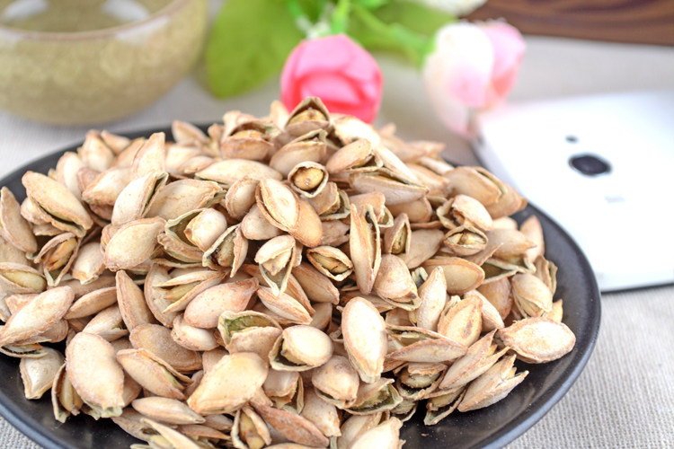 味你好新货毛边小南瓜子籽250g开口椒盐熟土南瓜子坚果特产零食品