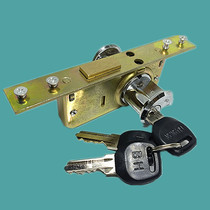 Old double - sided ground lock NO85 aluminum alloy with key glass door lock intermediate lock dedicated lock