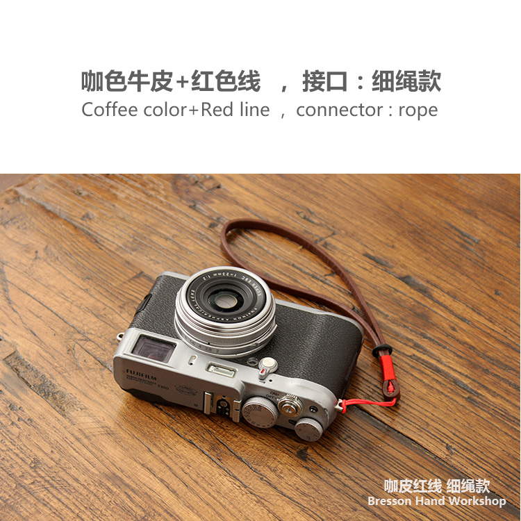 bhw  wrist strap leather hand rope head layer leather micro single fuji x100v sony canon leica r accessories