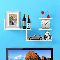 Wall shelf living room TV background wall dining room shelf decoration partition creative bookshelf bedroom wall Wall multi-layer