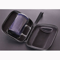 Travel glass tea cup carrying bag type three-piece cup thick with filter high temperature resistant transparent cover outdoor green tea