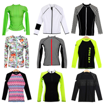 Swimsuit Woman Long Sleeve Sunscreen Han Version New Body Speed Dry Snorkeling Wetsuit Outdoor Drifted Split Blouse