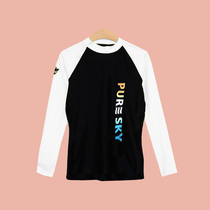 Lady swimsuit Hans version of the new long sleeve sunscreen outdoor sliding water seaside holiday Sanya speed dry jellyfish surf