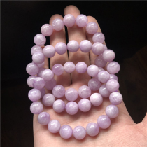 Natural Purple Lithium Glow Bracelet Women Violet Lithium Hui Stone Single Ring Hand Strings Purple Lithium Glow Bracelet Natural Crystal Ornaments