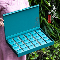 High-grade tea packaging box black tea rock tea Dahongpao Jinjun eyebrow cinnamon general gift box 30 bubble 60 bubble empty box
