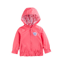 (Shopping mall same model) cotton fruit 1-5 year old girl long sleeve coat children spring autumn coat baby trench coat