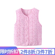 Cotton fruit autumn and winter New 1-5 years old children sleeveless warm clip cotton vest waistcoat children waistcoat