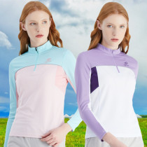 Tango Speed Dry T-Shirt Woman Long Sleeve Summer Outdoor Sports Slim Fit Collar Breathable Comfort Running Hiking Casual