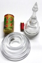 Acrylic stupa a wonderful way Lotus flower Phalanx pagoda White