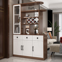 Living room porch cabinet shoe cabinet one door double-sided Hall wine cabinet modern and simple light luxury partition screen decoration