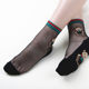 Korea transparent glass stockings children crystal ice silk socks Japanese cartoon small bear cotton bottom breathable anti-skid medium stockings Korea transparent glass stockings children crystal ice silk socks Japanese cartoon small bear cotton bottom breathable anti-skid medium stockings