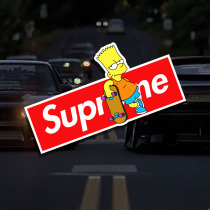 Tide brand logo sticker personality car body decal luggage decoration motorcycle reflective car sticker waterproof