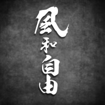 Wind and freedom Car decoration stickers Motorcycle motorcycle stickers Personality stickers Calligraphy stickers Water reflective stickers