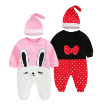 (Broken code clearance) baby clothes hooded long sleeve zipper shirt baby spring and autumn Korean cartoon jumpsuit Spring