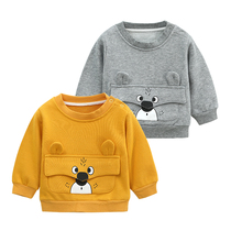 (Broken code clearance) baby clothes spring and autumn clothes boys coat foreign cute super cute autumn out base shirt