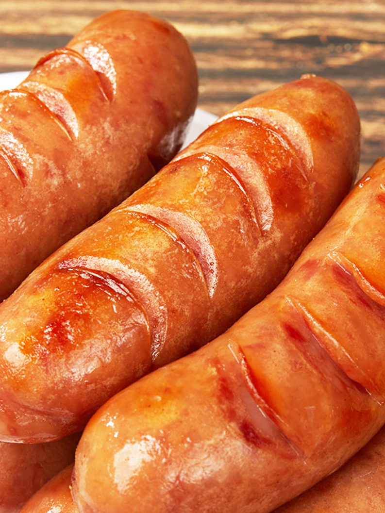 乐麦点烤肠烤肉肠台湾热狗肠纯肉脆皮