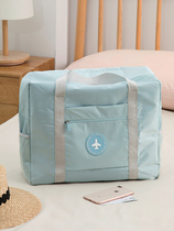 Short-term hand lever short-distance travel hanging bag female foldable storage bag put clothes luggage bag light waiting for production bag