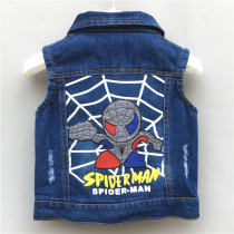 2019 Spring and autumn mens clothing Cowboy waistcoat Baby waistcoat CUHK Girl Cowboy waistcoat Girl Cowboy Vest Jacket