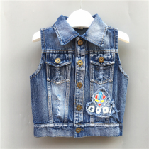 Cowboy vest Spring and Autumn 2018 new children Altman thin Korean baby Joker vest coat tide