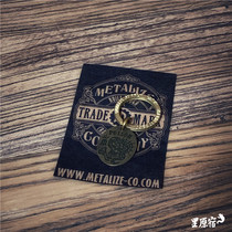 Harajuku Metalize Goodluck Lucky Brass Keychain Brushed Leather Brand Retro Toals