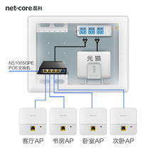 Ileo Wireless Panel Style AP Entrance Wall 86 Panel Wireless WIFI Full House Coverage POe