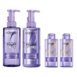 欧莱雅玻尿酸洗发水护发素洗护套装控油蓬松去油清爽洗头水洗发露