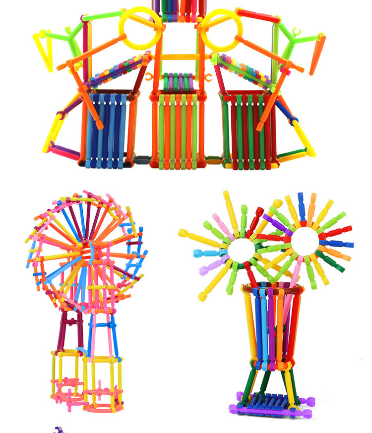 聪明棒积木魔术棒拼插儿童益智3-6周岁4-5小孩百变玩具7岁8男孩子