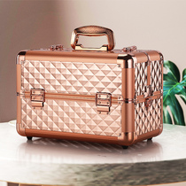 Multi-layer embroidery toolbox Professional portable makeup bag Hair nail storage box Eyebrow beauty ear picking toolbox