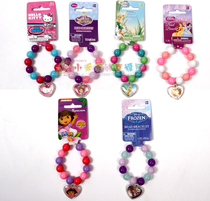 w6859 Special favorite little girl round bead bracelet with pendant Every day with clothes 0 03