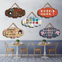 Door listing creative wooden shop welcome to visit the price sign can be customized