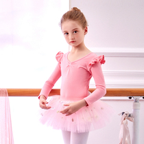 children girls' dance clothes autumn winter long sleeve practice clothes girls' dance clothes Chinese girls' ballet dress