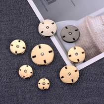 Metal dark buckle womens cashmere coat invisible buckle anti-stripping clothes button fur coat mother and child button