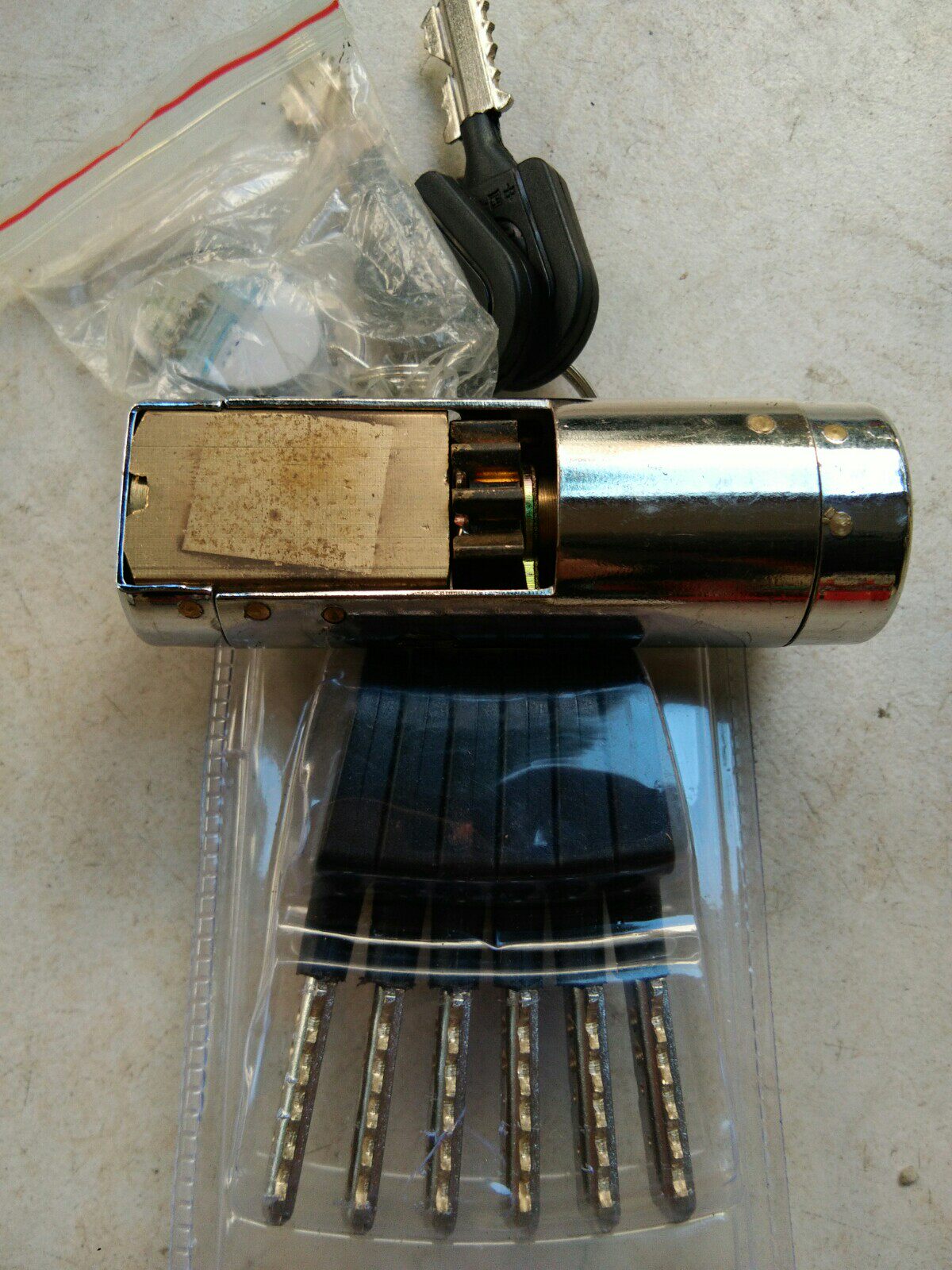 王力特能锁芯防盗门锁芯复合齿轮锁芯防锡纸自动异形齿轮自动锁芯